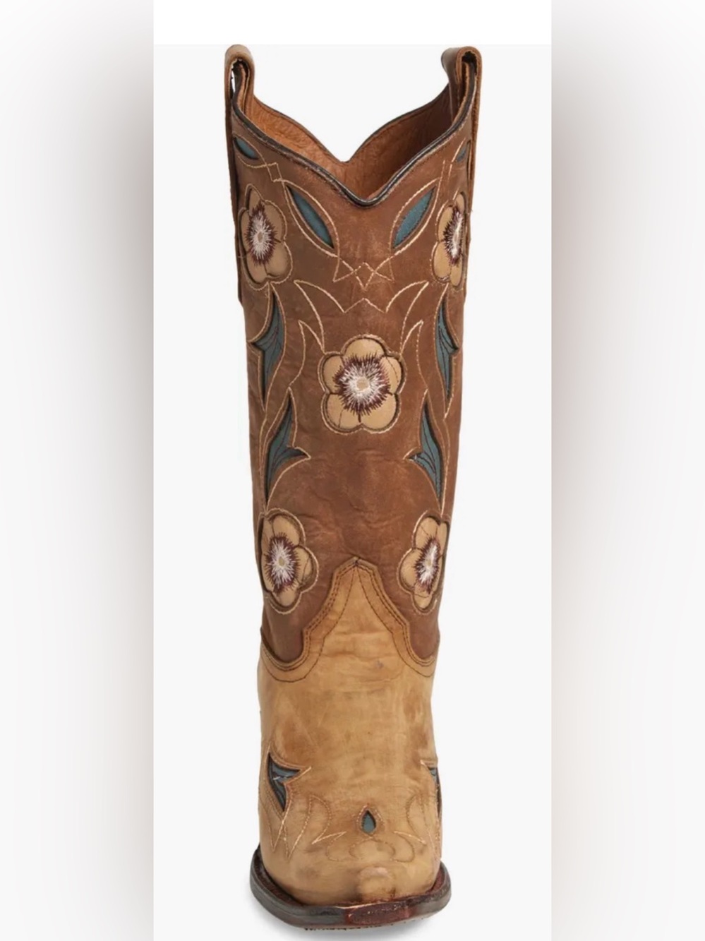 Circle G Corral Floral Embroidery Boots US 9 $180 - Picture 3 of 9